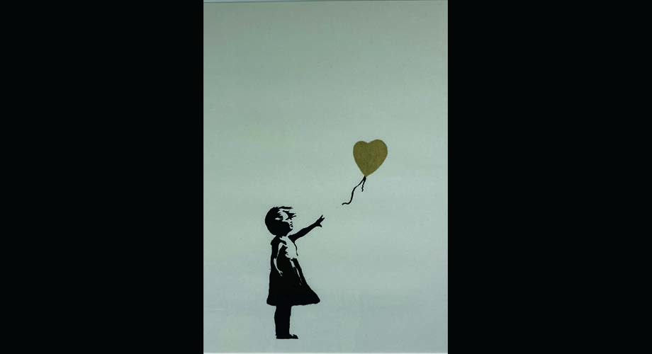 Girl With Gold Balloon